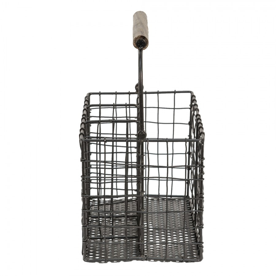 Koszyczek do sztućce druciany z rączką Clayre Eef