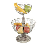 Etażerka piętrowa na owoce druciana 44 cm Clayre Eef