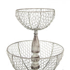 Etażerka piętrowa na owoce druciana 44 cm Clayre Eef