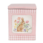 Puszki do przechowywania z zajączkiem Happy Easter 2 szt. różowa / niebieska Clayre Eef