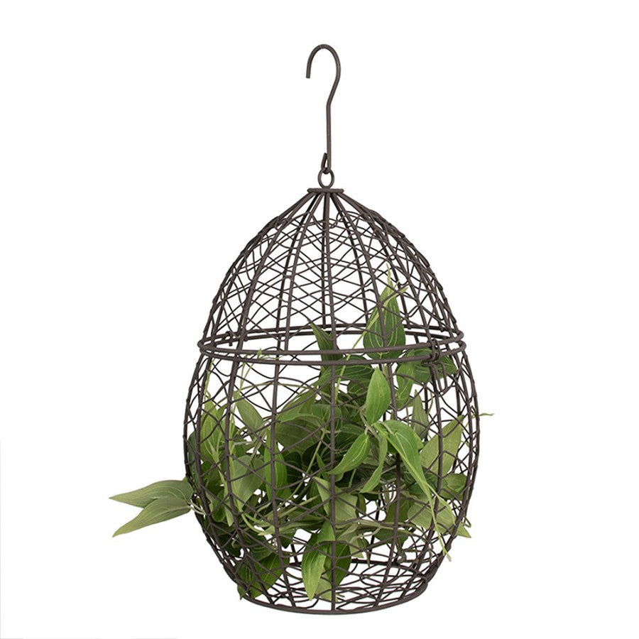 Kosze druciane wiszące w kształcie owalnym 3 szt./kpl Country Clayre Eef