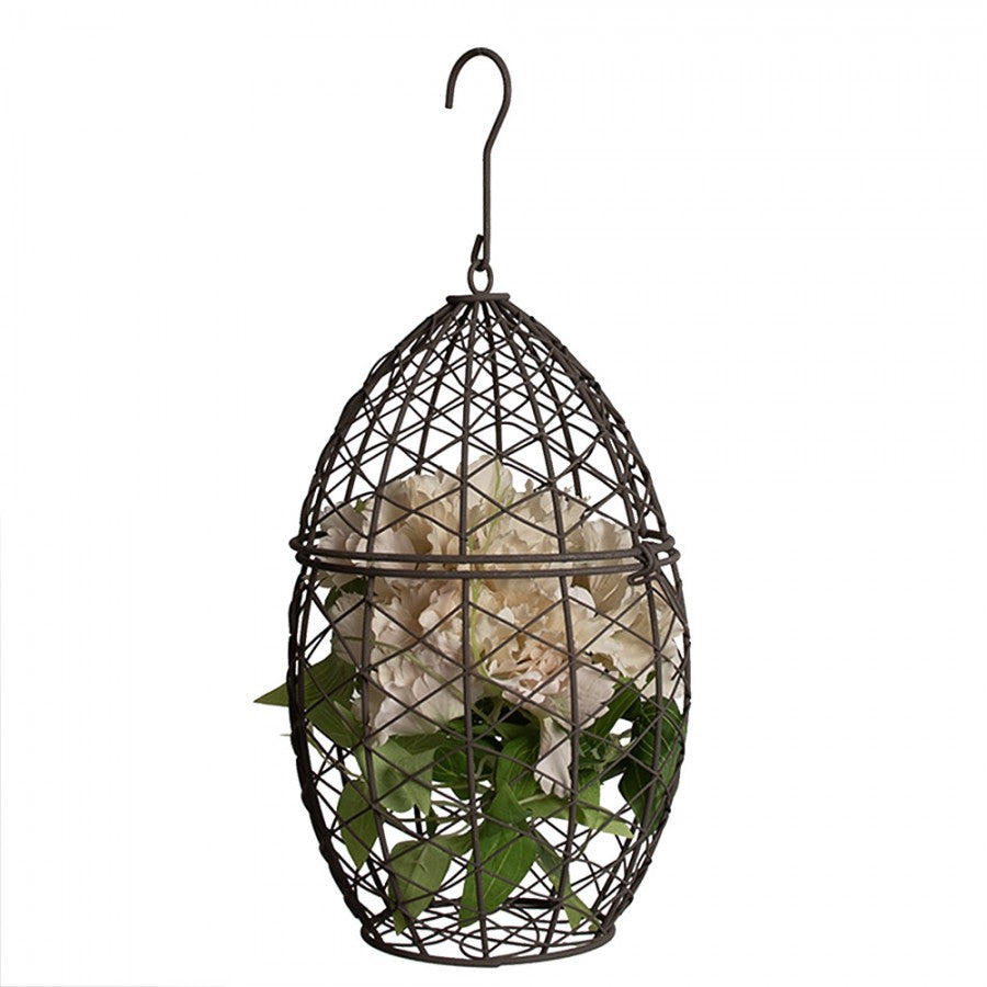 Kosze druciane wiszące w kształcie owalnym 3 szt./kpl Country Clayre Eef