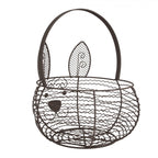 Koszyk druciany z rączką królik brąz 20 x 12 cm Clayre Eef