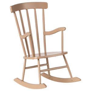 Maileg Fotel bujany 11cm -Rocking chair dark Sand 2025
