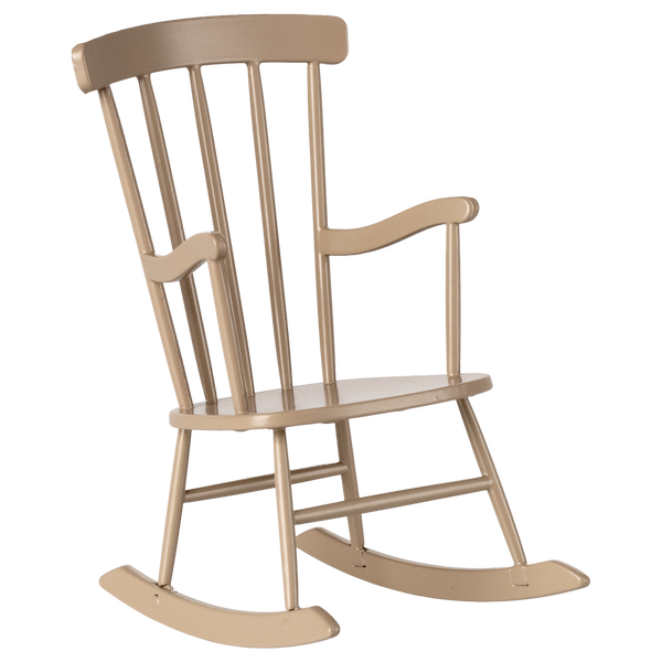 Maileg Fotel bujany 11cm -Rocking chair dark Sand 2025
