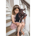 Hobby Horse - Koń na kiju, brązowy z otwartą buzią- by Astrup N2024