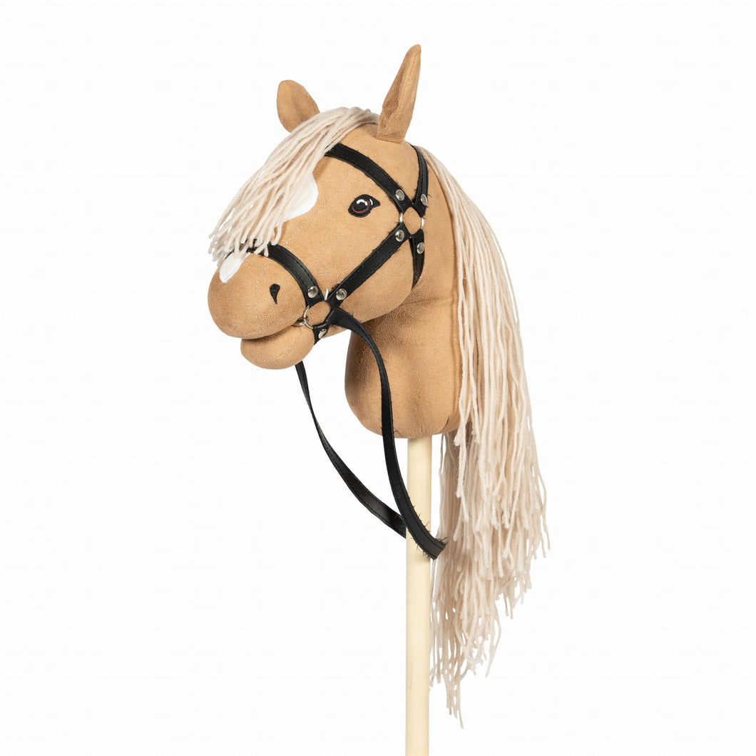Hobby Horse - Koń na kiju, beżowy z otwartą buzią- by Astrup N2024