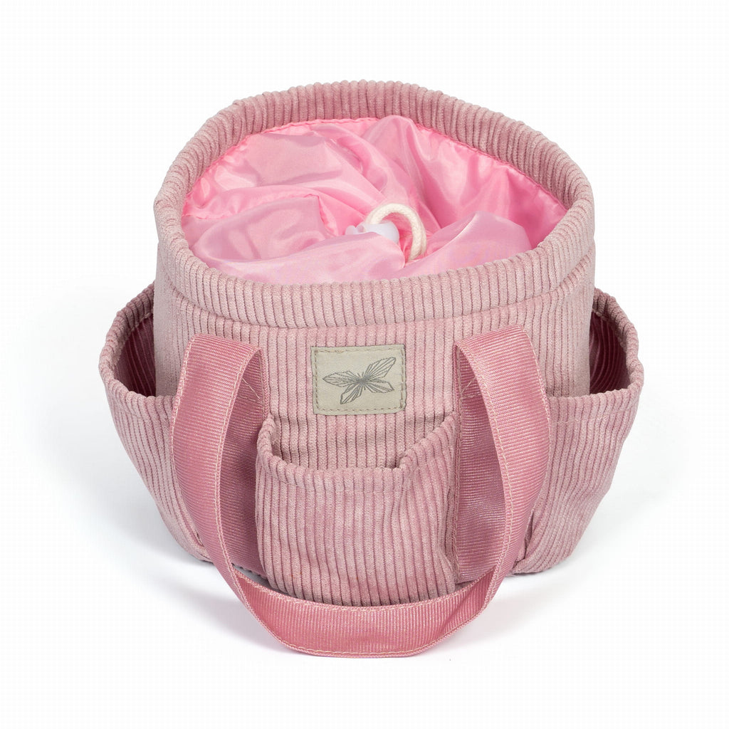 Torba na akcesoria do Hobby Horse, różowa sztruksowa