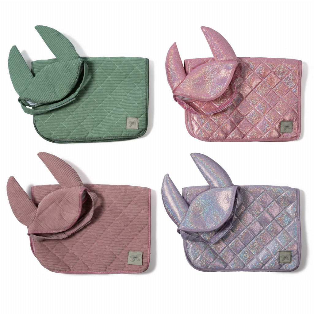 Podkładka pod siodło i bonetka, różowa hobby horse by astrup