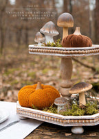 Grzybek dekoracyjny beżowy 9 x 12 cm Clayre & Eef