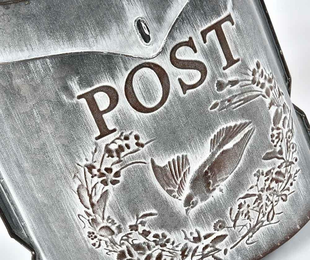 Skrzynka na lity metalowa Grigio szara  Belldeco