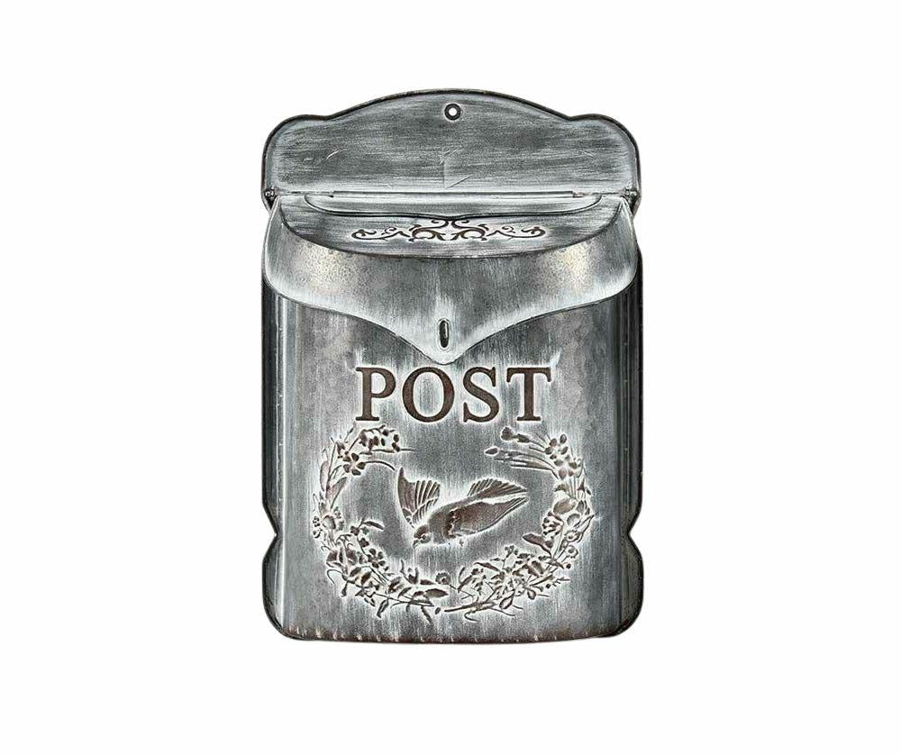 Skrzynka na lity metalowa Grigio szara  Belldeco