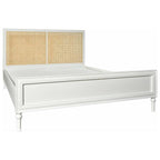 Bristol White Łóżko z ratanem Belldeco