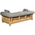 Sofa Classic I szara Belldeco dębowa z tkaniny