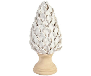 Ceramiczny Karczoch kremowy ozdobny duży A Belldeco