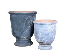 Załaduj obraz do przeglądarki galerii, Garden old Donica antic blue kpl. 2 szt. Belldeco
