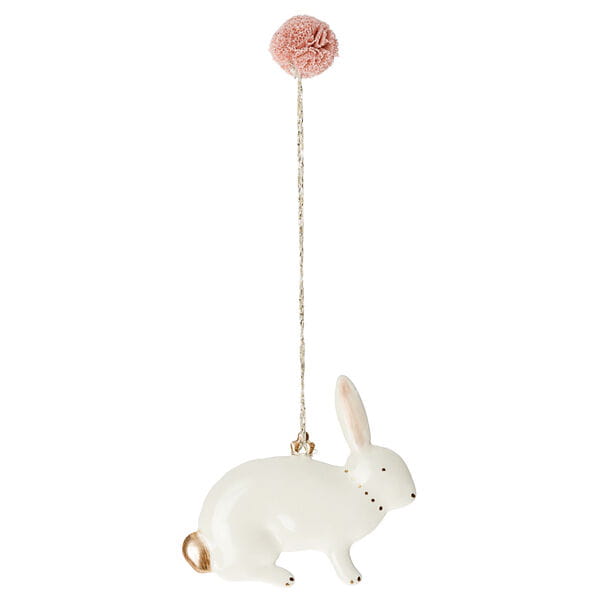 Dekoracja wielkanocna - Metal ornament, Bunny siedzący Maileg
