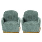 Maileg Fotele dla myszek 8cm 2szt - green
