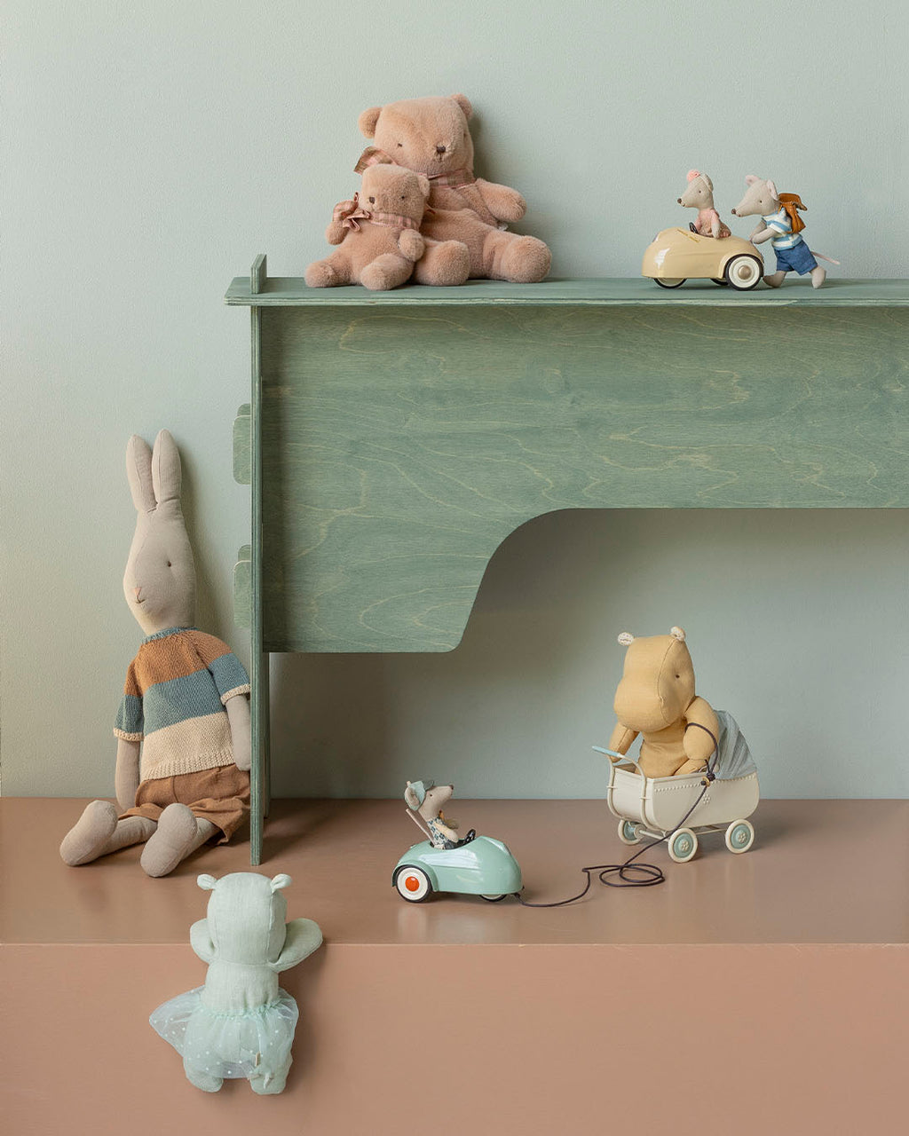 MAILEG Auto dla myszek - MOUSE CAR WHEAT