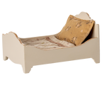 MAILEG Drewniane łóżeczko dla myszek 9,5cm - OFF WHITE