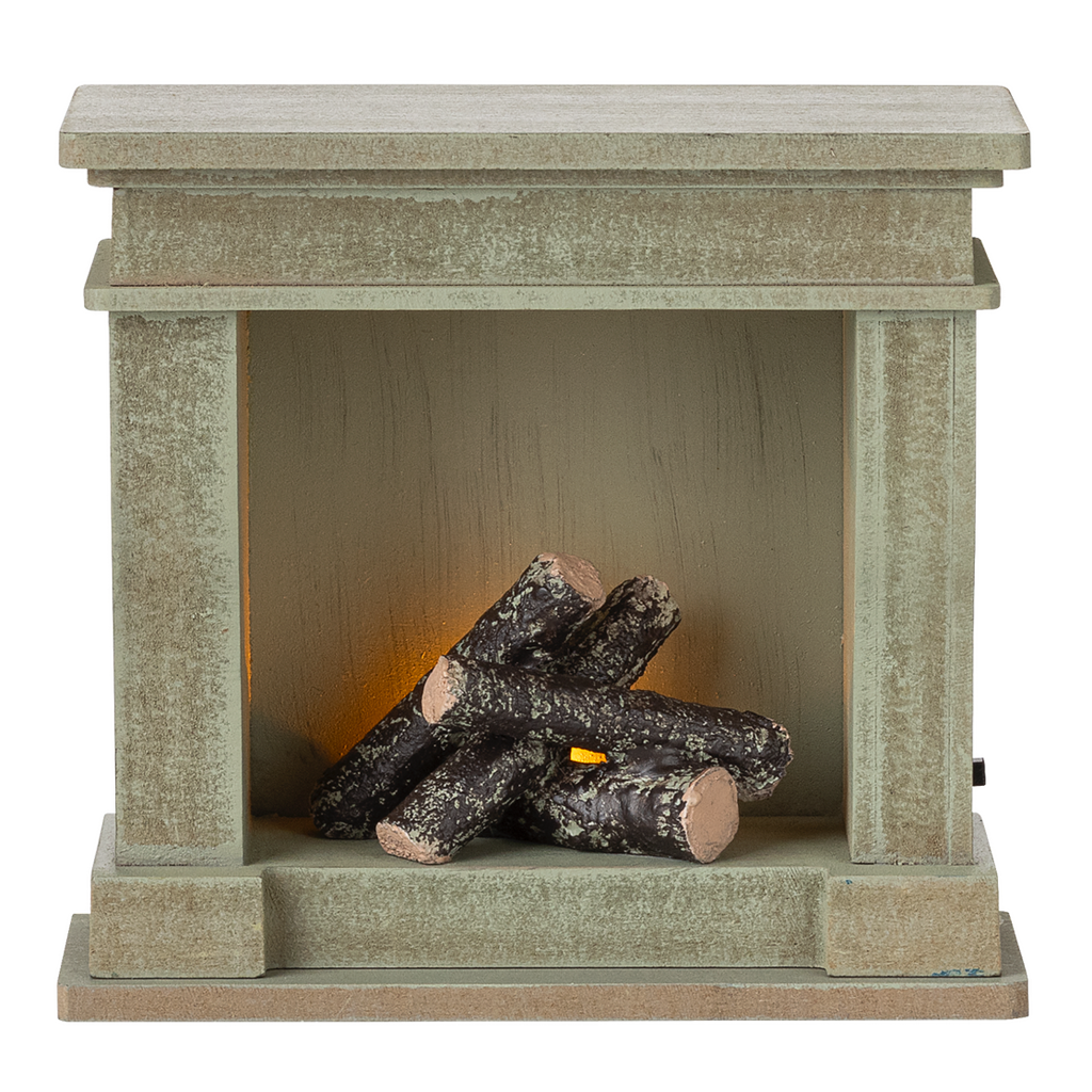 MAILEG Kominek dla myszek 11cm - DUSTY GREEN