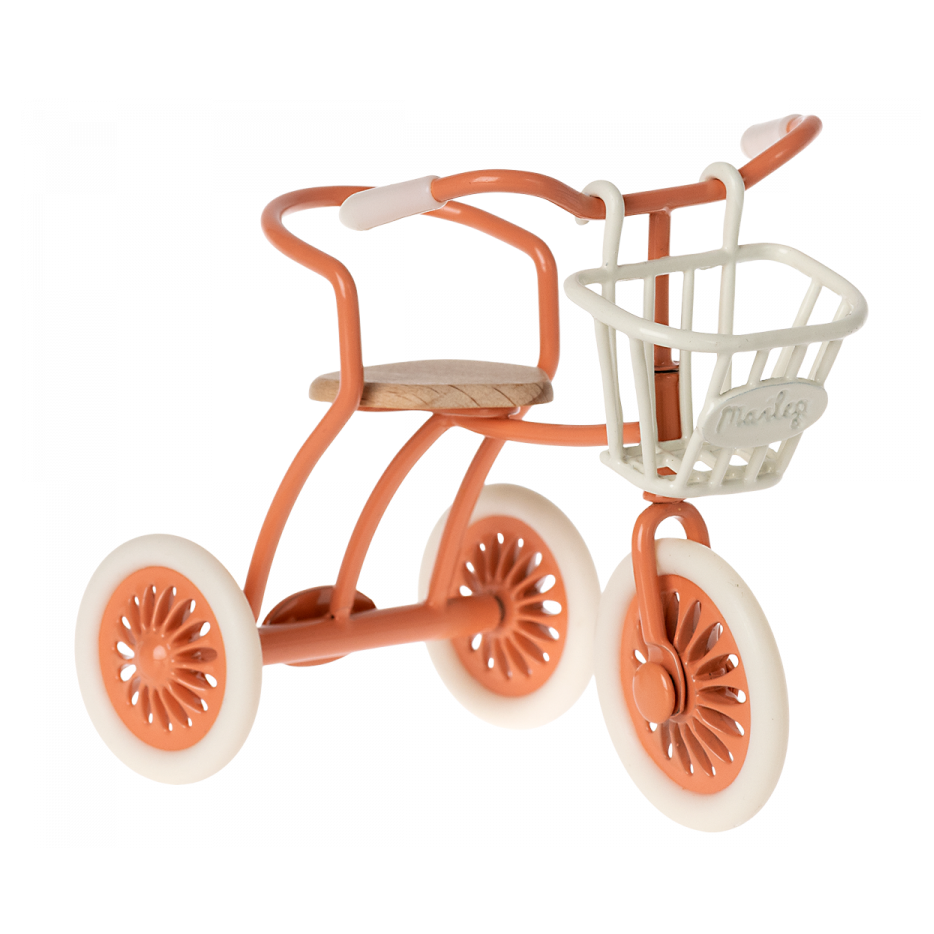 MAILEG Koszyk do roweru dla myszek - Tricycle basket WHITE