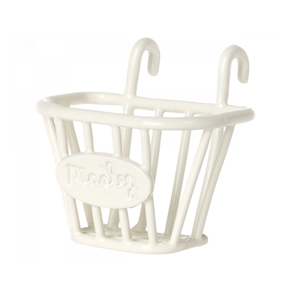 MAILEG Koszyk do roweru dla myszek - Tricycle basket WHITE