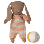 MAILEG Króliczek z piłeczką 11cm - BUNNY SET DUSTY ROSE