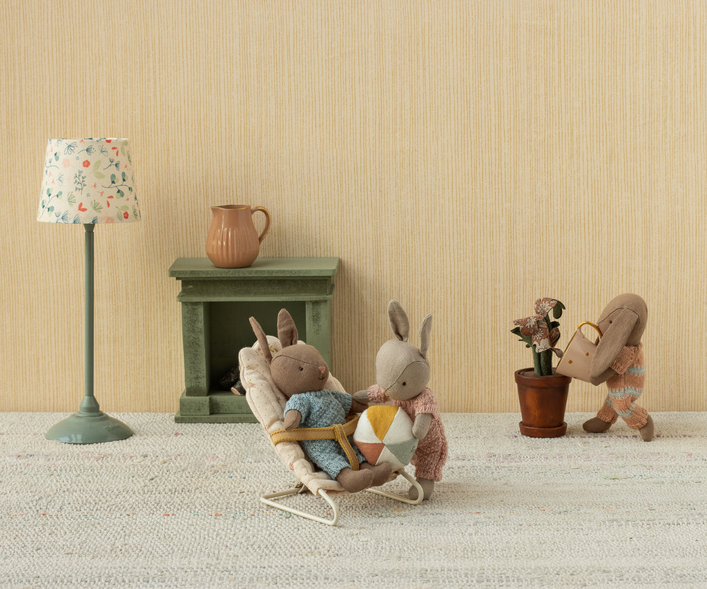 MAILEG Króliczek z piłeczką 11cm - BUNNY SET DUSTY ROSE