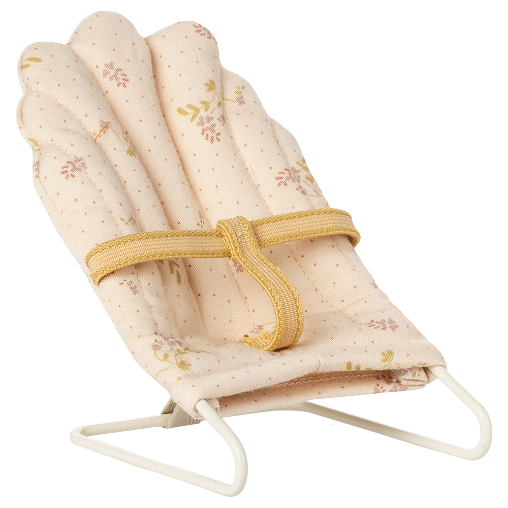 MAILEG Leżaczek dla myszek 9cm - BABYSITTER MICRO OFF WHITE