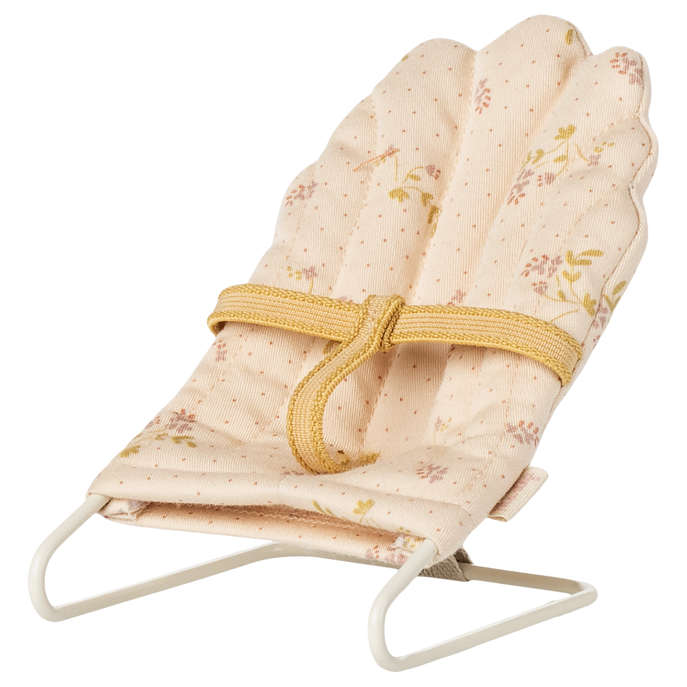 MAILEG Leżaczek dla myszek 9cm - BABYSITTER MICRO OFF WHITE