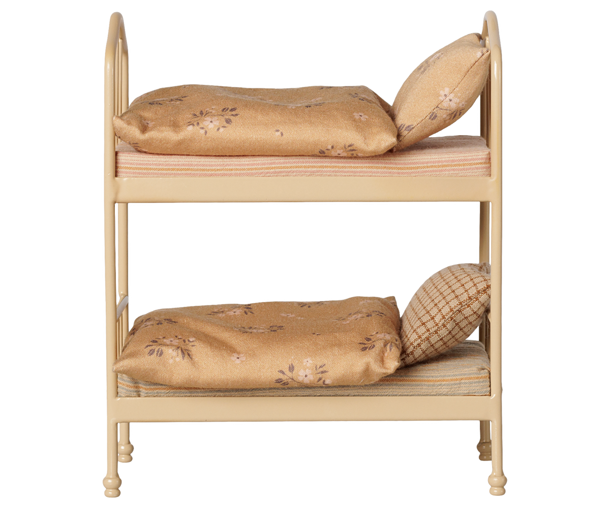 MAILEG Łóżko piętrowe dla myszek - BUNK BED WHEAT