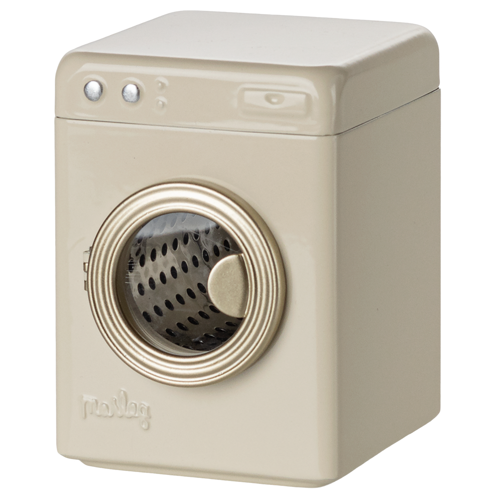 MAILEG Metalowa pralka dla myszek 8,5cm - OFF WHITE