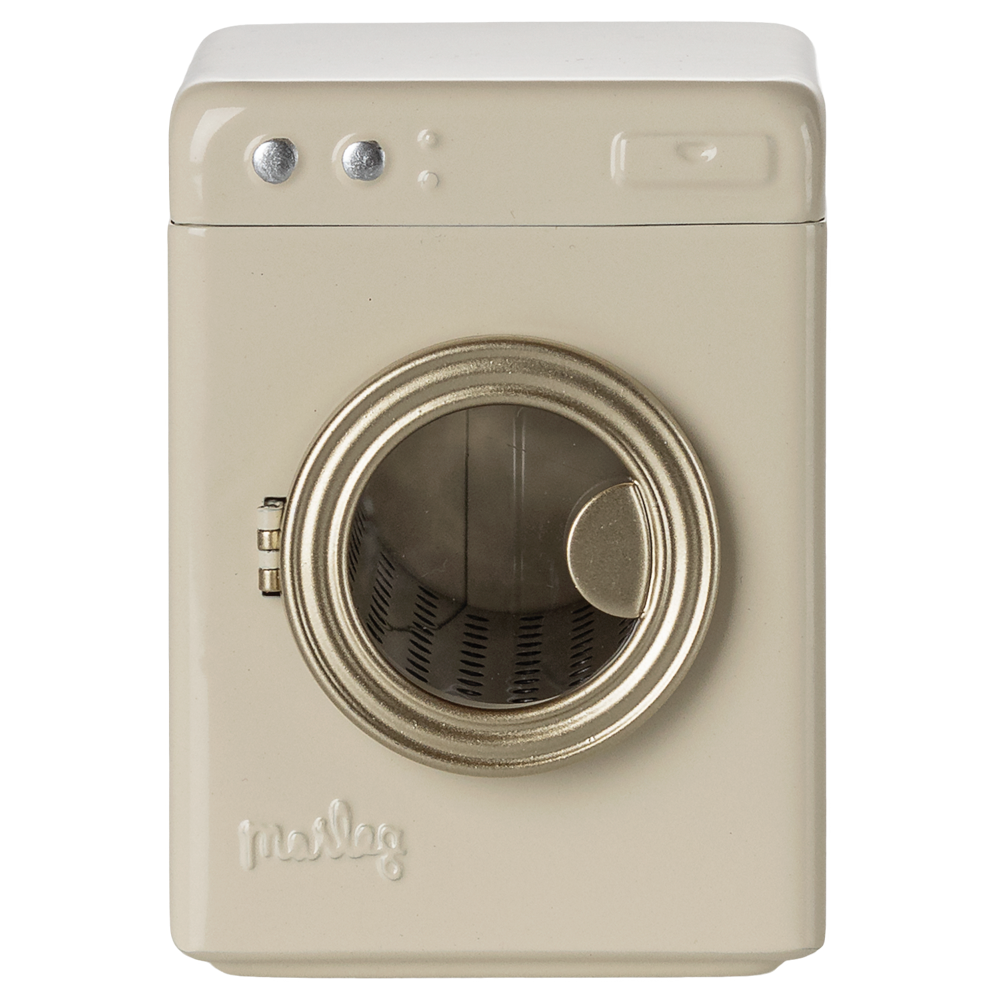 MAILEG Metalowa pralka dla myszek 8,5cm - OFF WHITE