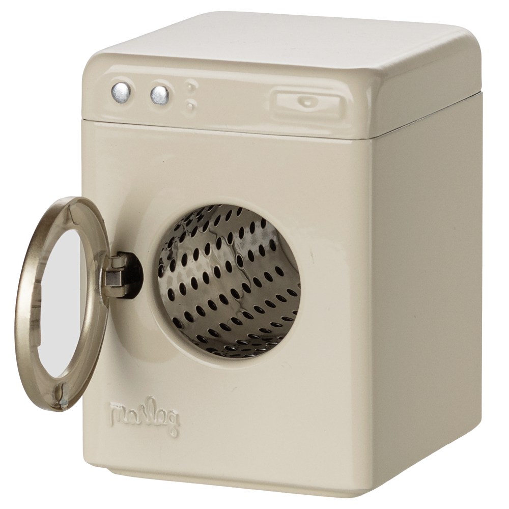 MAILEG Metalowa pralka dla myszek 8,5cm - OFF WHITE