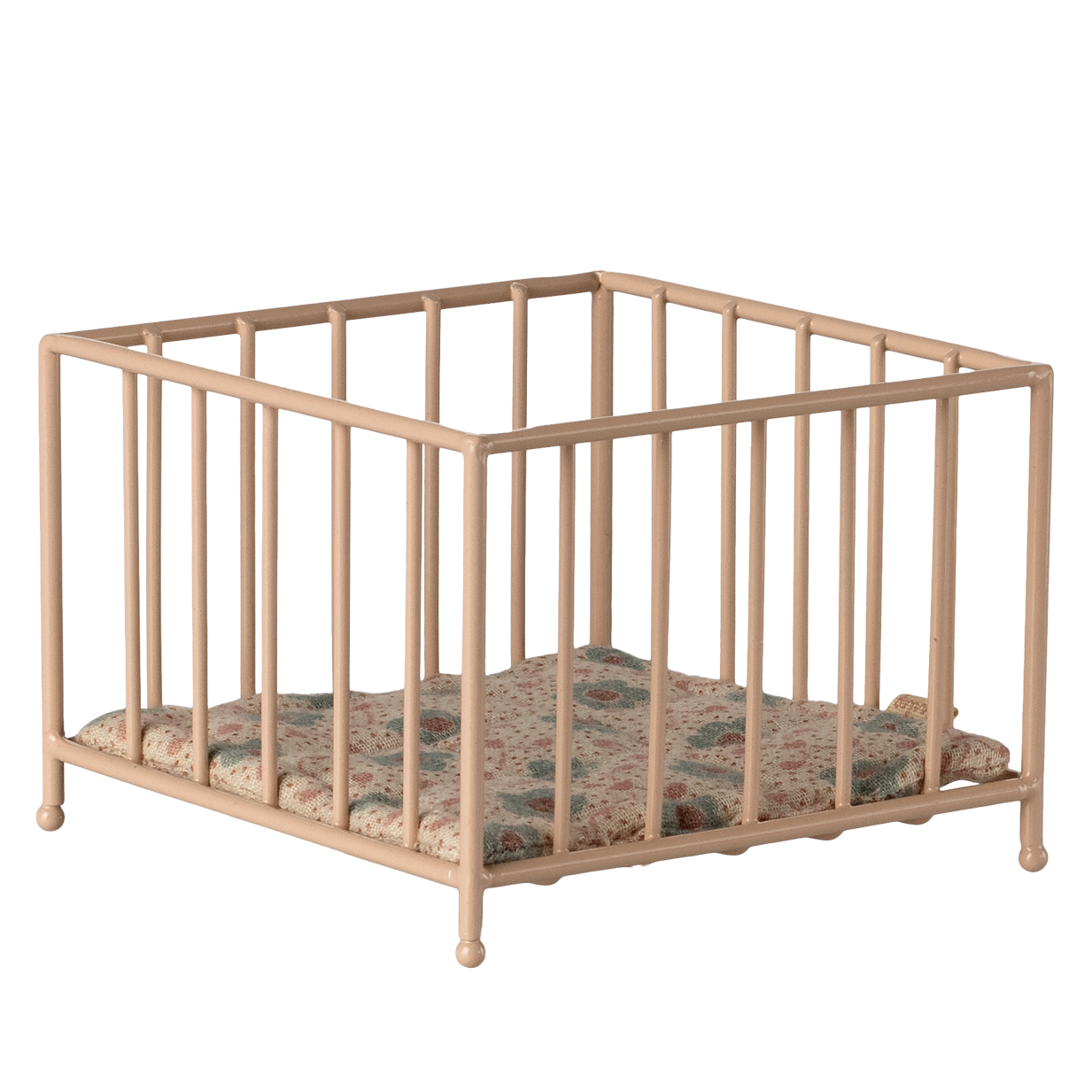 MAILEG Metalowe łóżeczko | kojec dla myszek MY - PLAYPEN ROSE