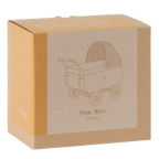 Metalowy wózek dla myszek 15cm - MICRO PRAM YELLOW Maileg