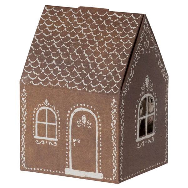 MAILEG Myszka Święty Mikołaj w piernikowym domku 14cm - SANTA MOUSE