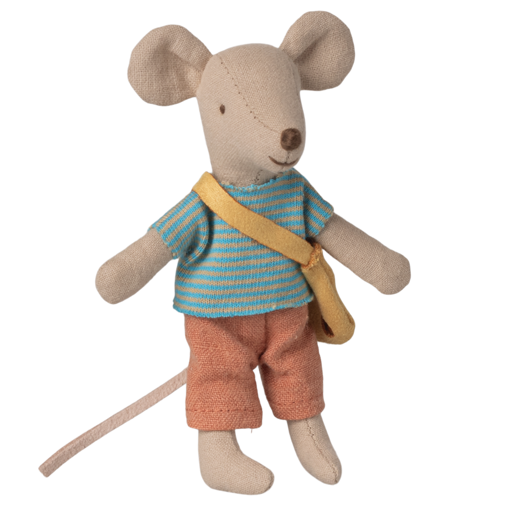 MAILEG Myszka młodszy brat 11cm - LITTLE BROTHER with BAG