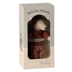 Myszka narciarka 13cm - Winter big sister rose Maileg
