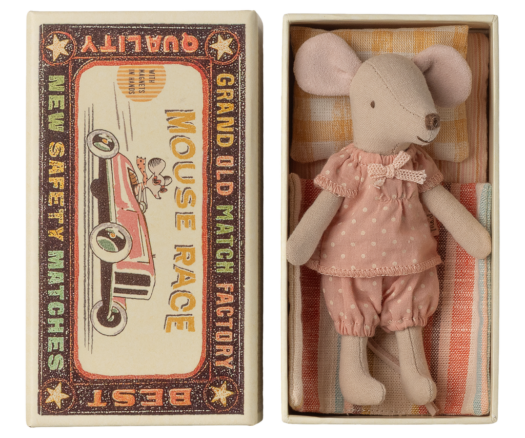 MAILEG Myszka starsza siostra w pudełku 13cm -BIG SISTER MOUSE in BOX