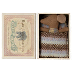 Maileg Myszka w pudełku - Baby Sleppy-Wakey in box rose dziewczynka