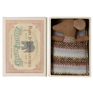 Maileg Myszka w pudełku - Baby Sleppy-Wakey in box rose dziewczynka