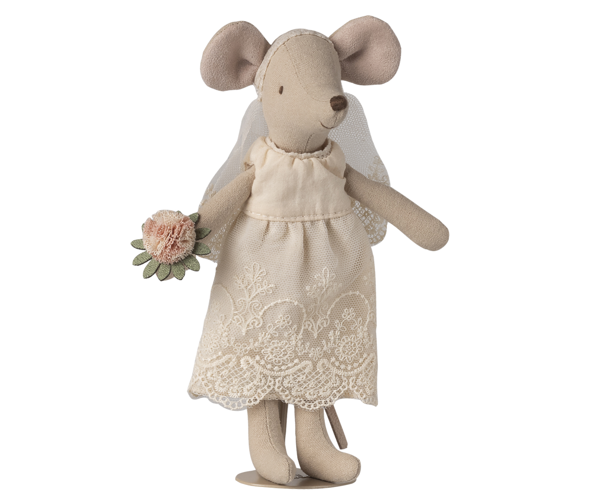 MAILEG Myszki mąż i żona | nowożeńcy | para młoda 16cm - WEDDING MICE