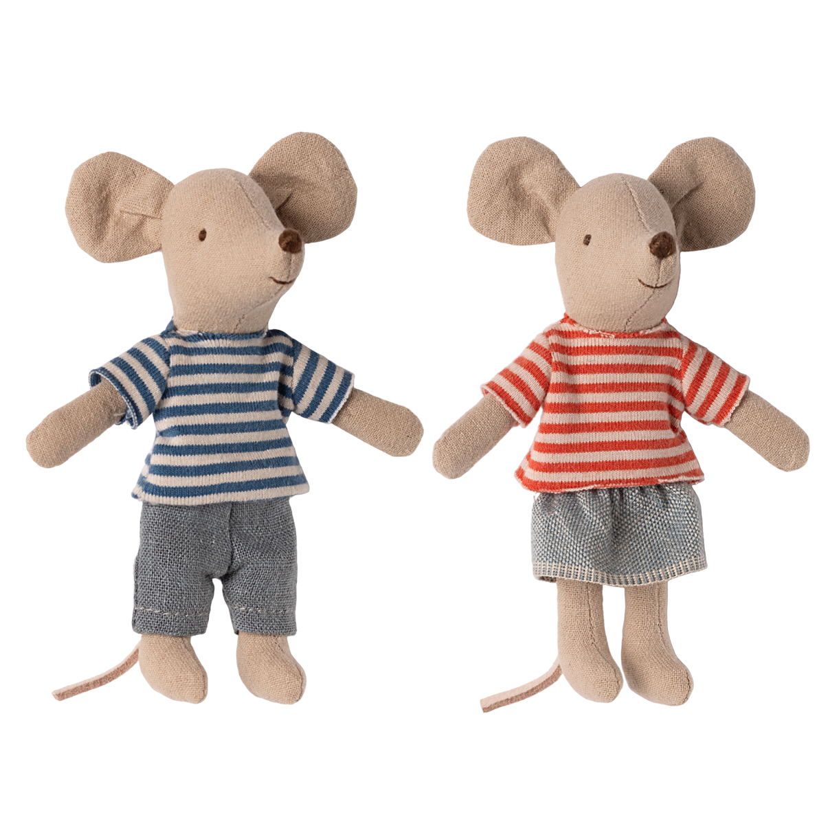 MAILEG Myszki starszy brat i starsza siostra 13cm - LouiMax & Stella BIG BROTHER & SISTER