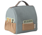 MAILEG Nosidełko | buda dla pieska - PET CARRIER DUSTY BLUE