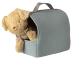 MAILEG Nosidełko | buda dla pieska - PET CARRIER DUSTY BLUE
