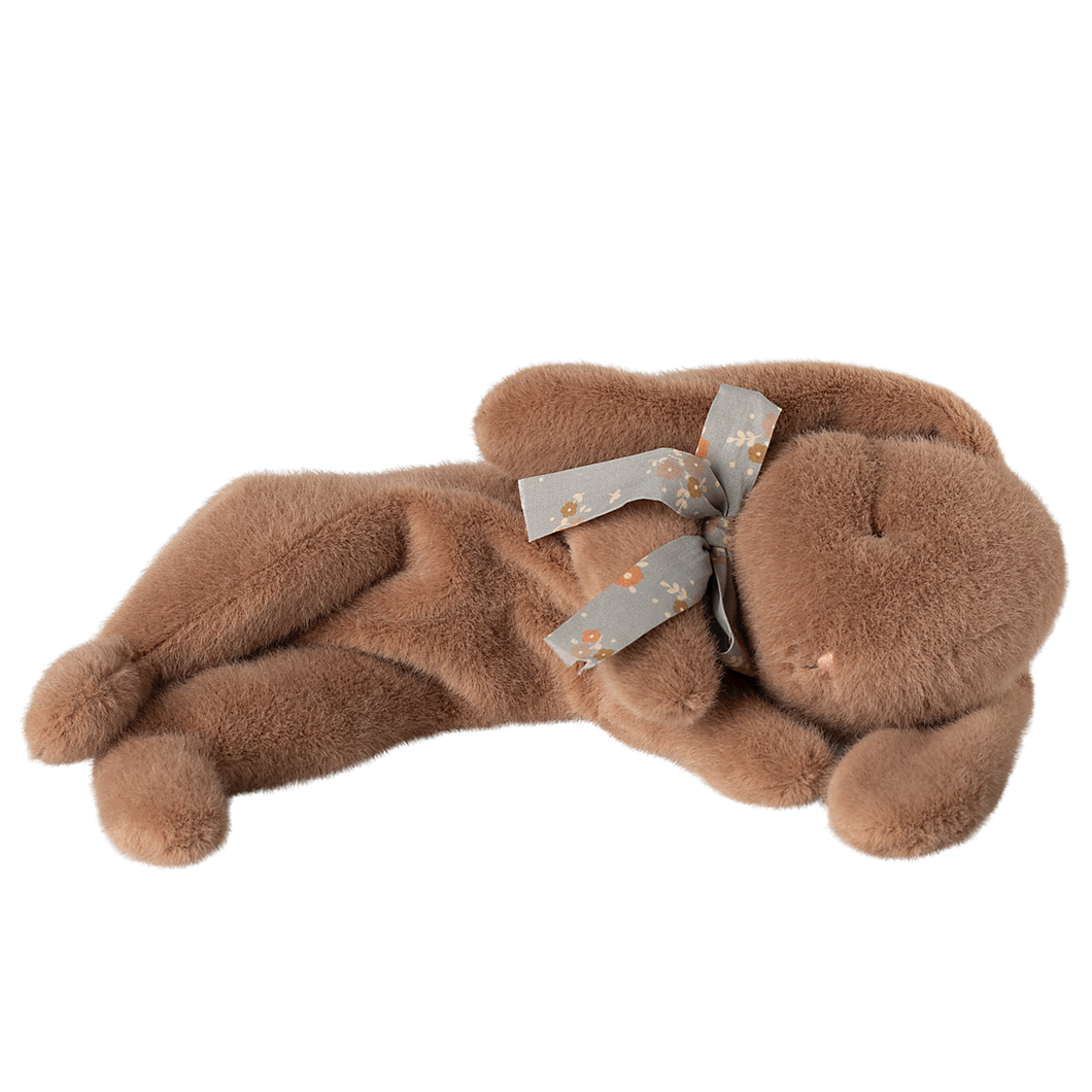 Maileg Pluszowy śpiący króliczek 19cm - SLEEPING BUNNY BROWN SMALL