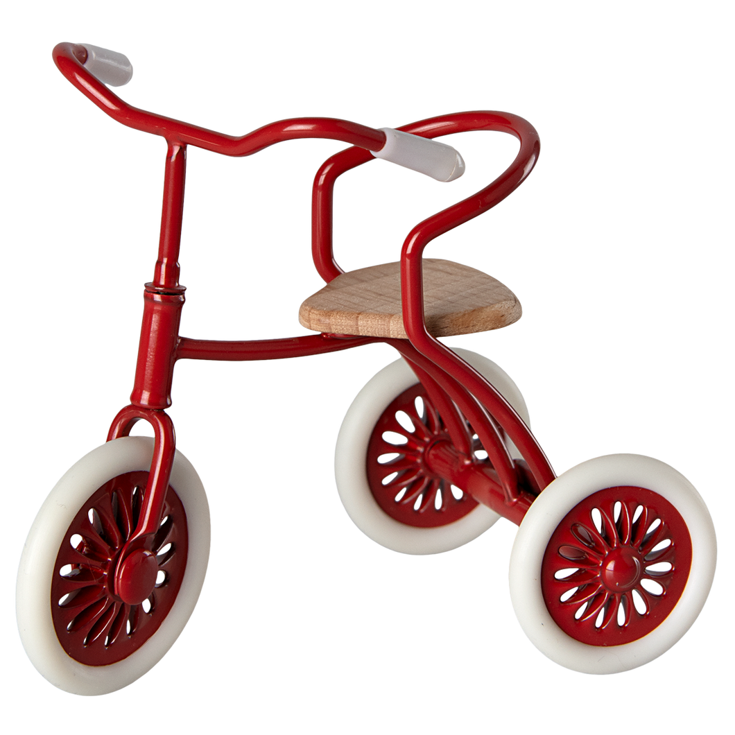 Maileg Rower dla myszek 9cm - Abri à tricycle Red