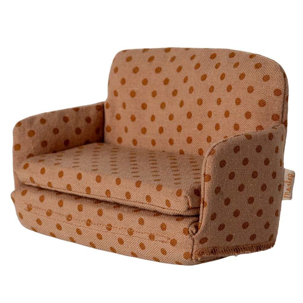 MAILEG Rozkładana sofa dla myszek 11cm - SOFA BED DOTS
